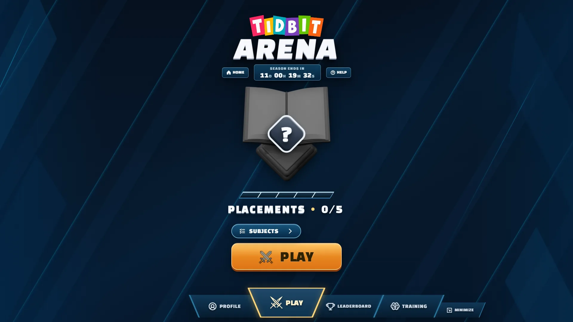 The competitive trivia entry in Tidbit Trivia